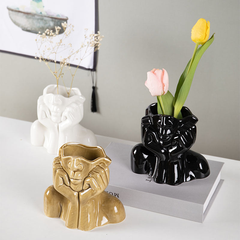 Home Decor Ceramic Vases Flower Vase Sculpture Crafts Home Decor Ceramic Vases Flower Vase Sculpture Crafts